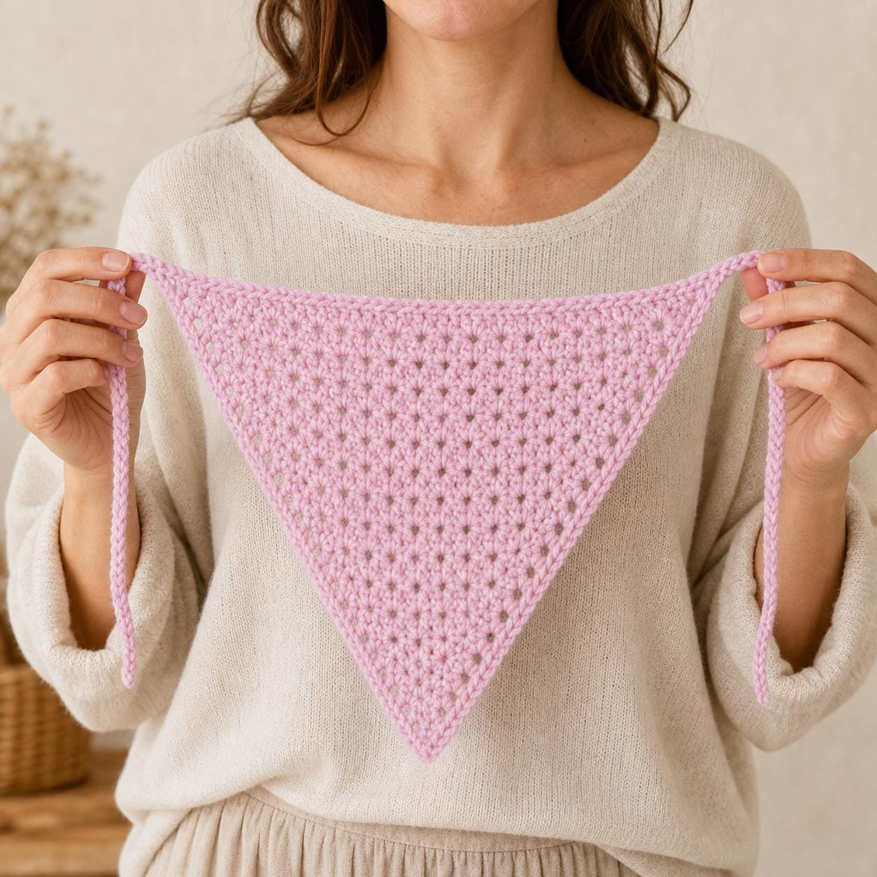 Crochet Bandana Pattern: Yarn, Size and Styling Guide